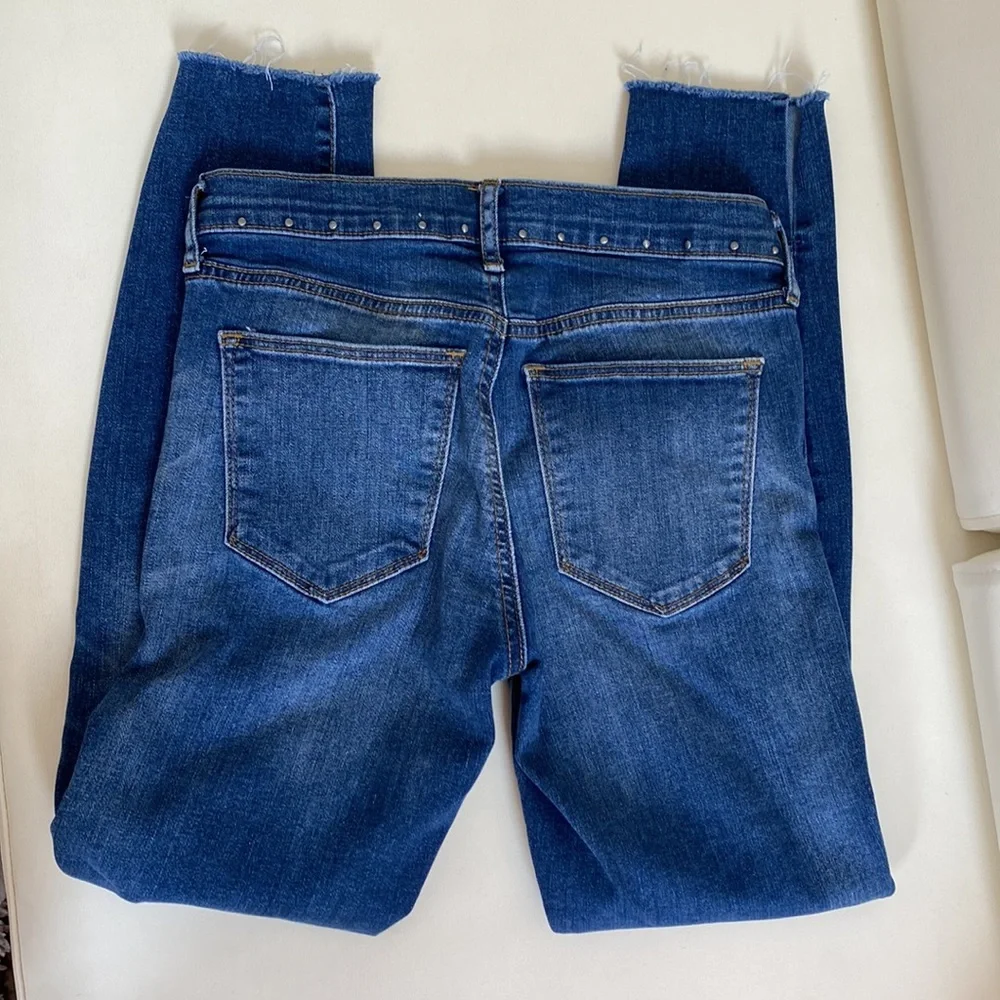 GAP1969 True Skinny Ankle Jeans with Silver Stud Detail-26R - Picture 3 of 8